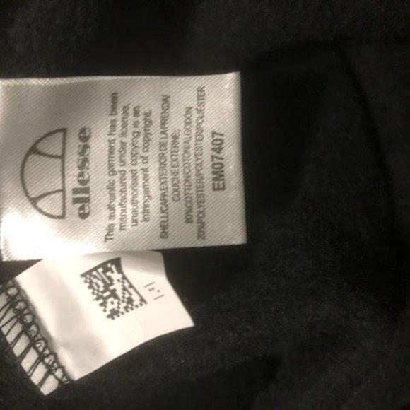 ELLESSE MENS BLACK HOODY SIZE XL BRAND NEW - Picture 5 of 7